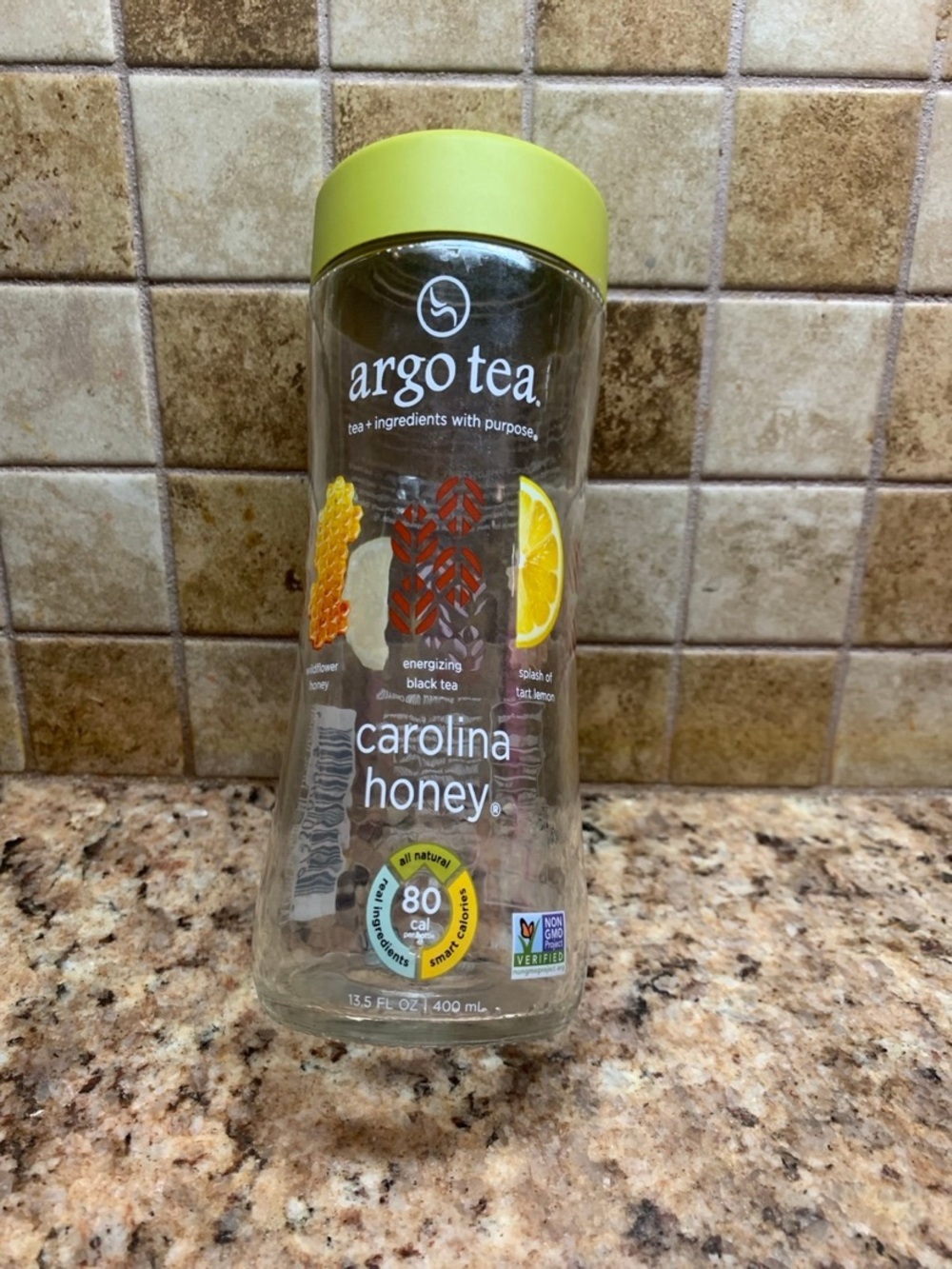 Argo Tea Glass Empty Bottle Container.